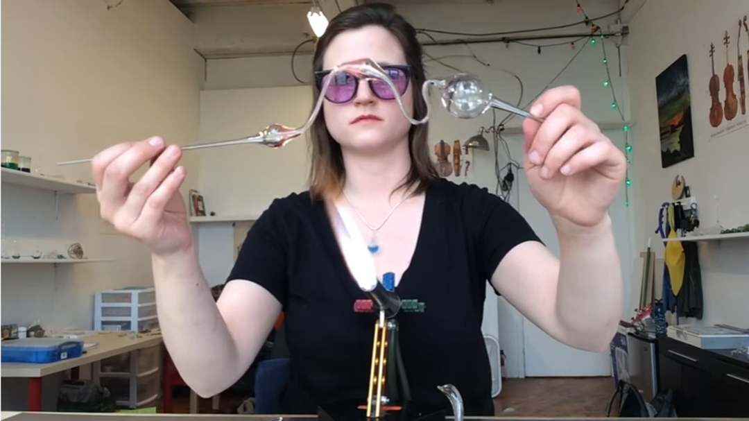 Flameworking Demonstration – Holes, Points, Bubbles, and Sculpturing