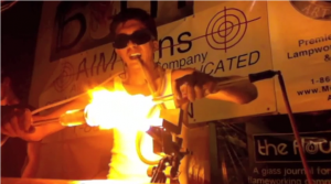 Did You See The Explosion That Occurred When This Guy Was Flameworking Glass?