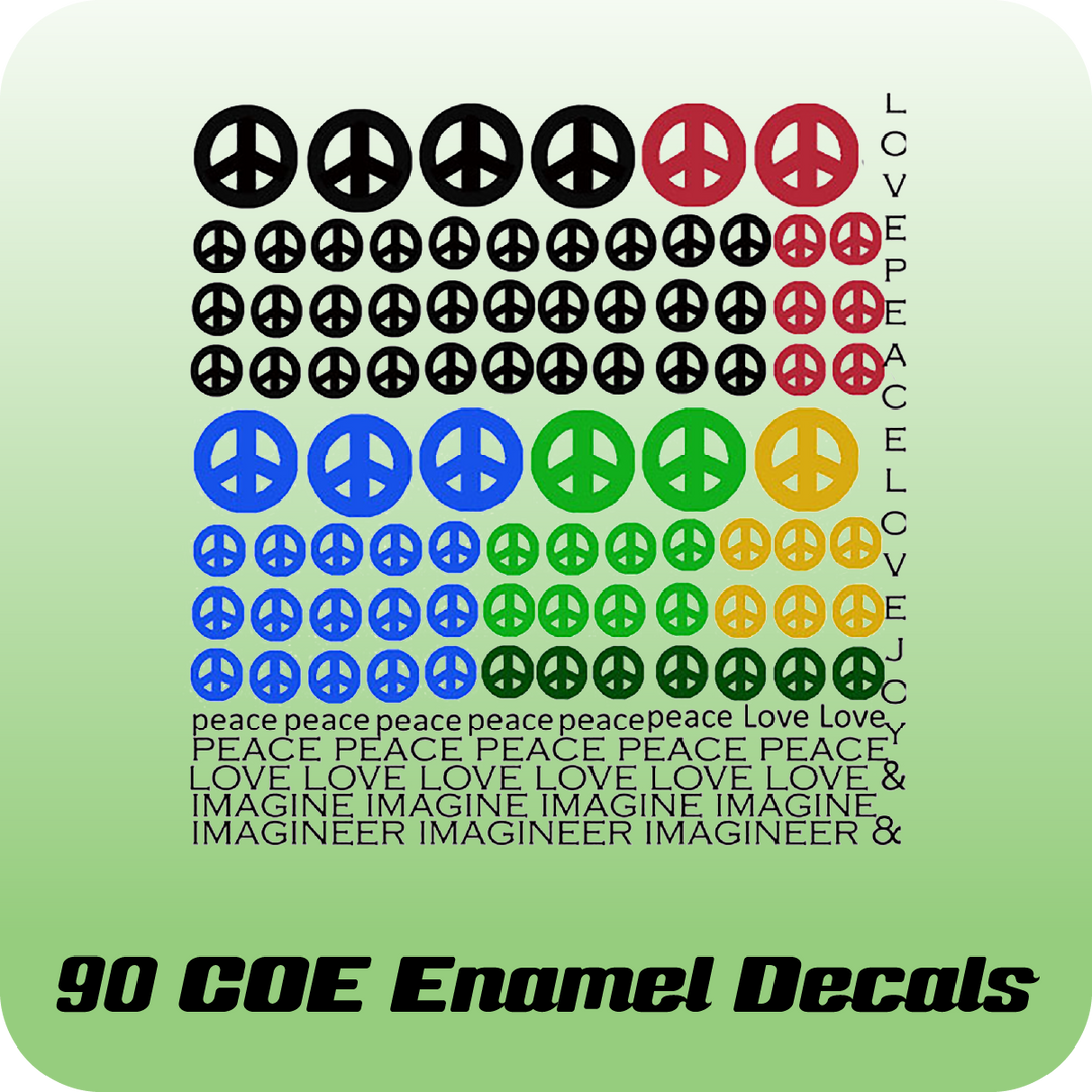 90 COE Enamel Decals