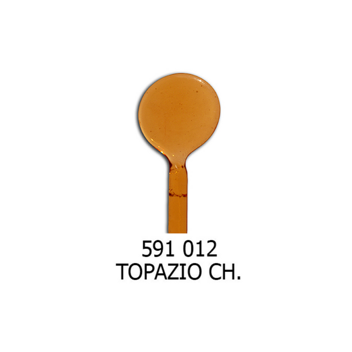 Moretti Light Topaz Transparent Effetre Glass Rod (10-12mm)
