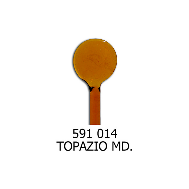 Moretti Medium Topaz Transparent Effetre Glass Rod (5-6mm)