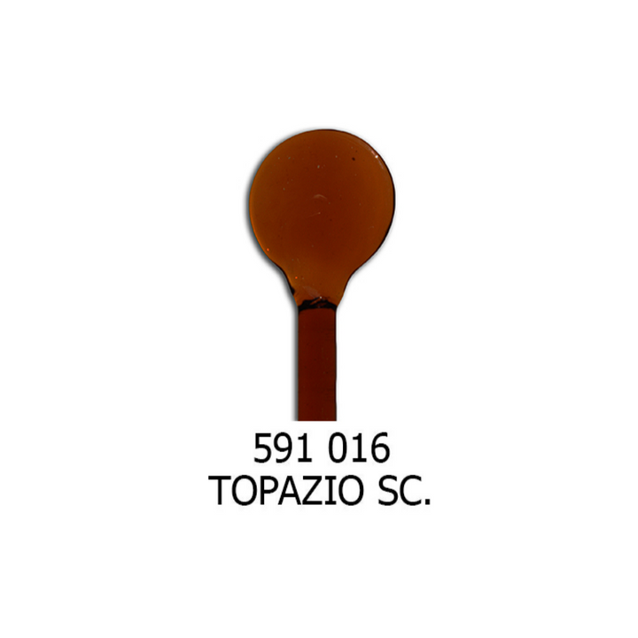 Moretti Dark Topaz Transparent Effetre Glass Rod (4-7mm)