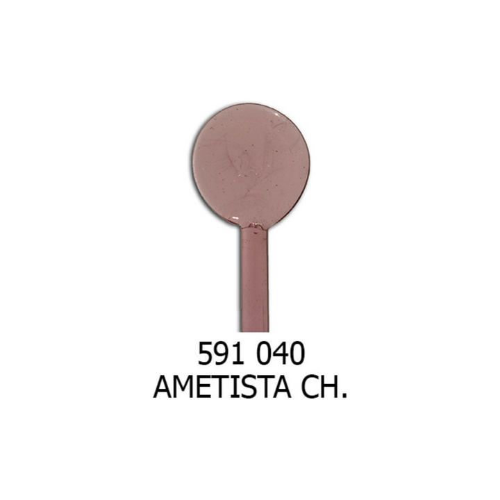 Moretti Amethyst Light Transparent Effetre Glass Rod (5-6mm)