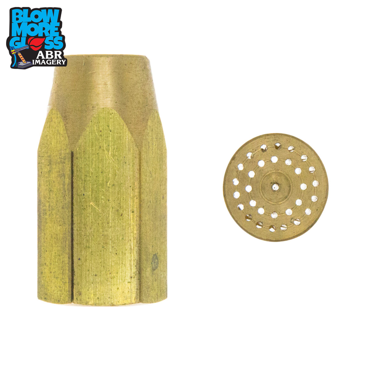 Blow More Glass Tools - 1" 31-Hole Tip w/ Center Hole