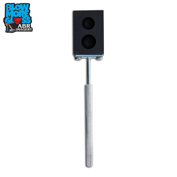 ABR Blow More Glass Tools - 2-Hole Marble Mold