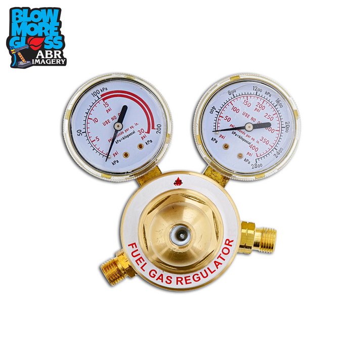 Blow More Glass Tools - Inline Propane Regulator w/ 1/4" B