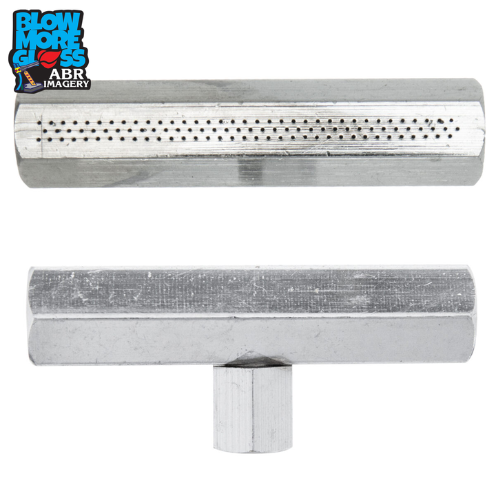 Blow More Glass Tools - 3" Triple-Row Ribbon Burner Tip