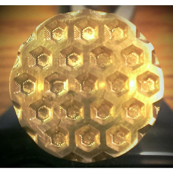 Sm. Brass Honeycomb Textured Stamp