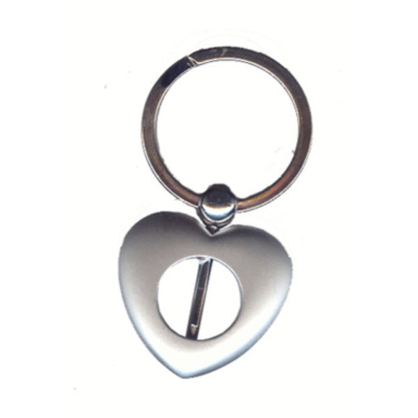 Heart Key Chain with Bead Insert