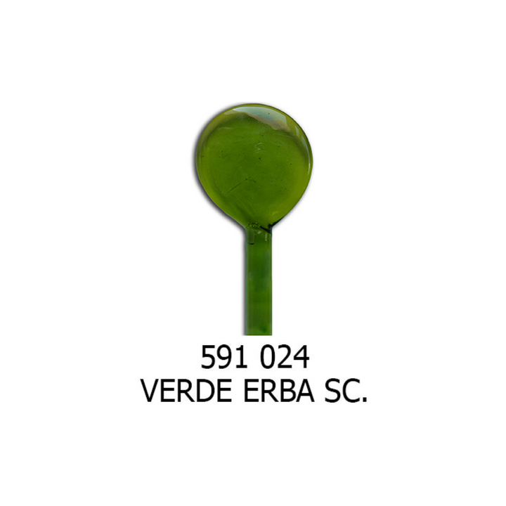 Moretti Grass Green Dark Transparent Effetre Glass Rod (5-6mm)