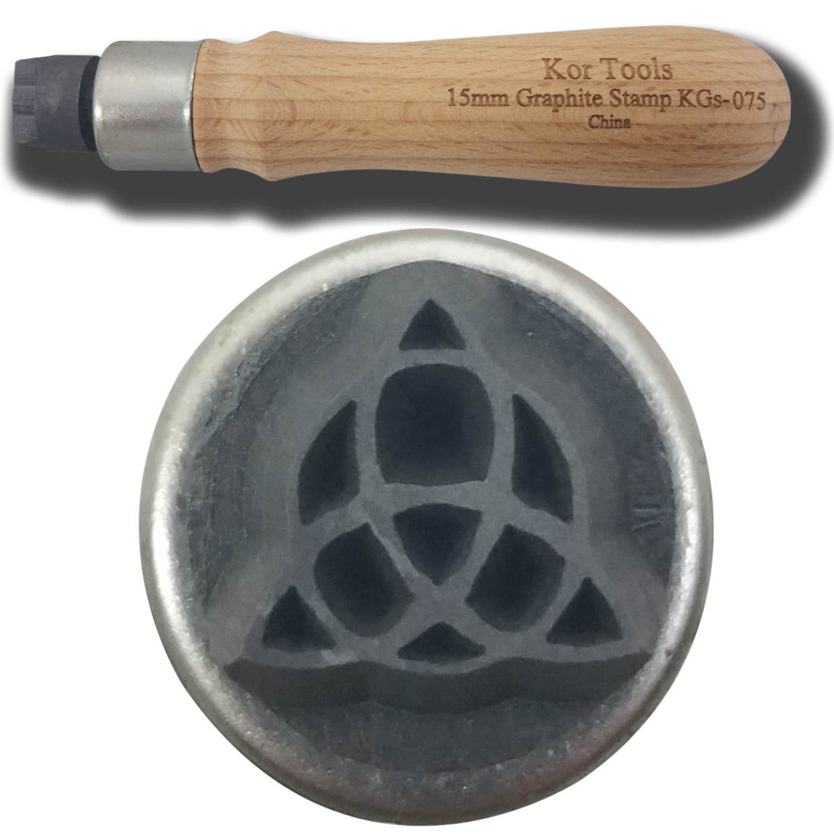 Graphite Triangle 15mm Graphite CELTIC TRIANGLE Stamp – ABR Imagery
