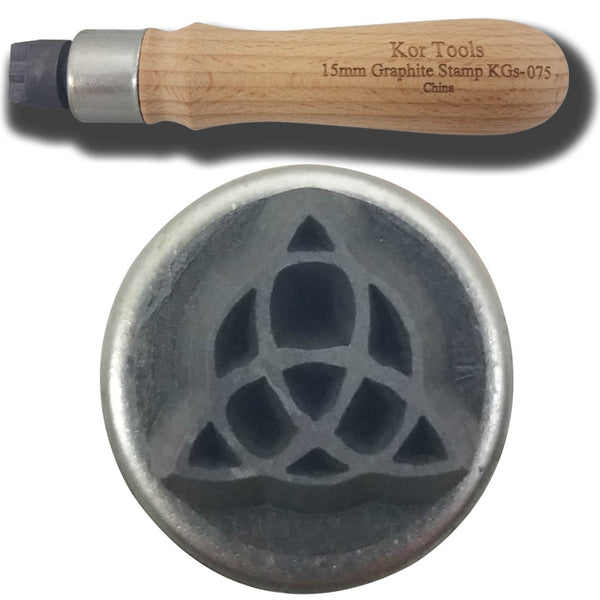 15mm Graphite CELTIC TRIANGLE Stamp