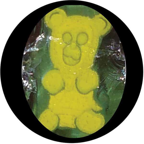 Yellow gummy teddy milli