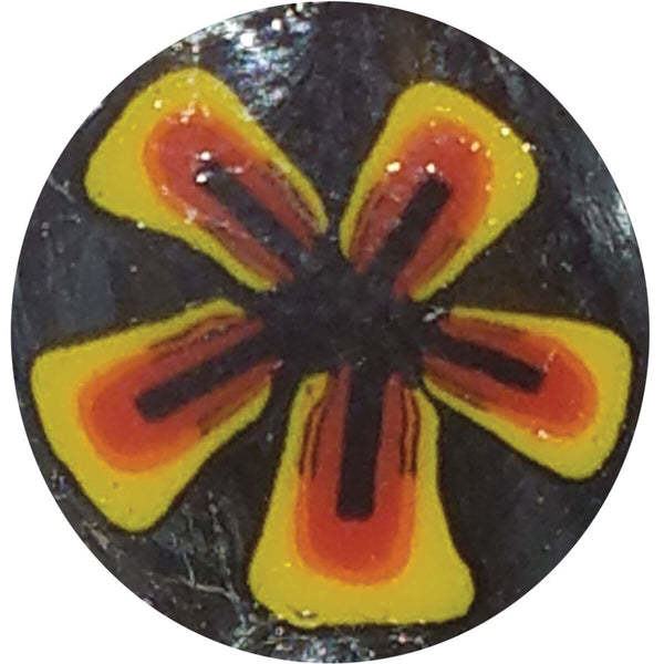 Yellow orange & black flower milli