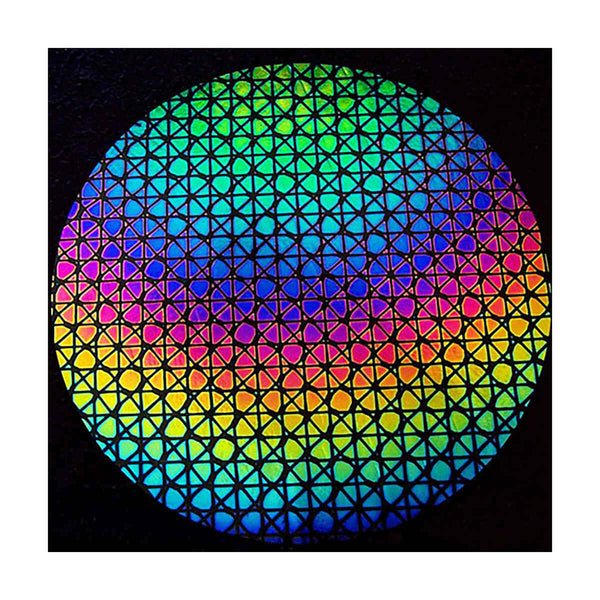 Rainbow Geodesic Dichro (1/8")