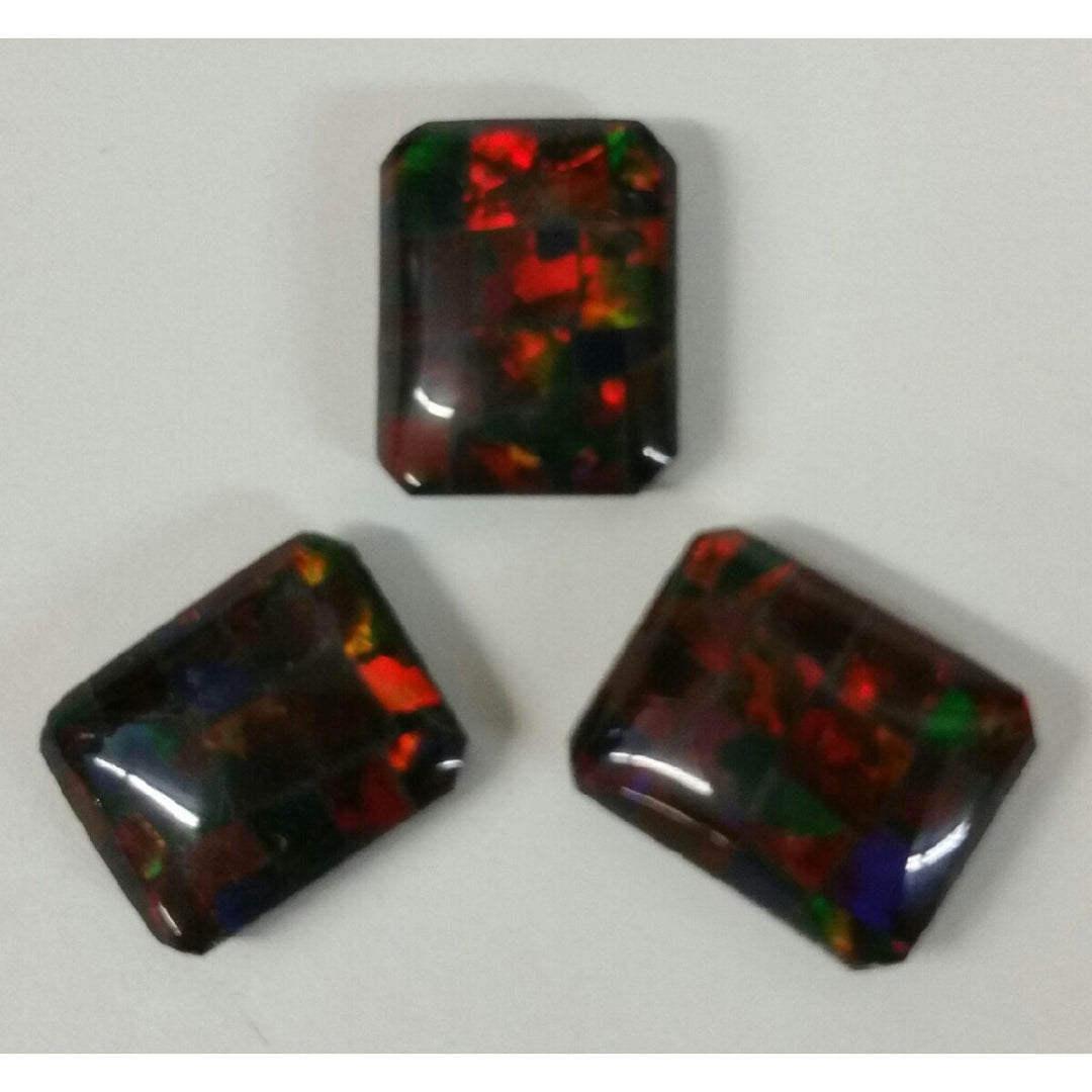 10mm x 8mm Octagon Mosaic Triplet Opal