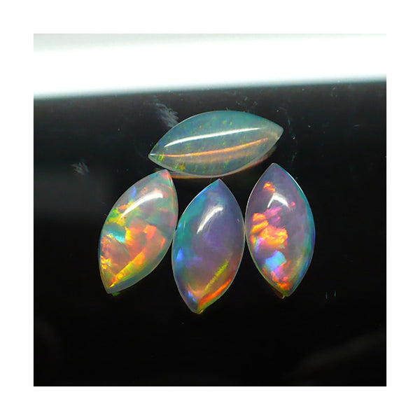 12 x 6mm White Marquis Opal