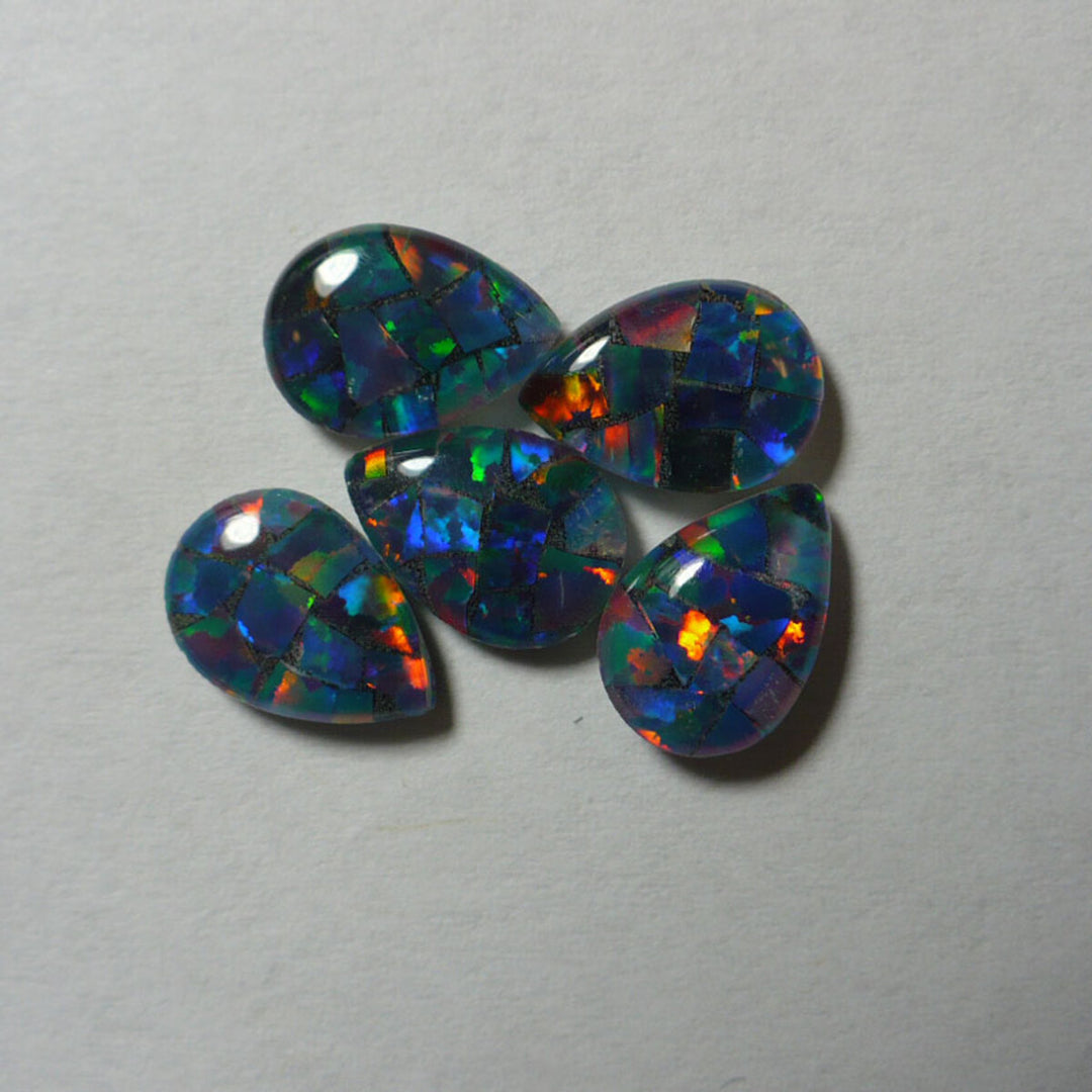 7mm x 5mm Pear Mosaic Triplet Opal