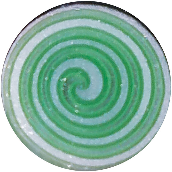 Green fade to white spiral milli