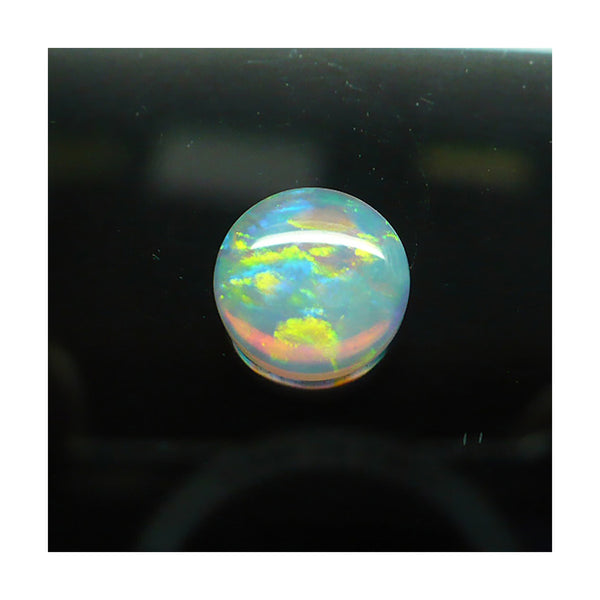 9mm White Round Opal