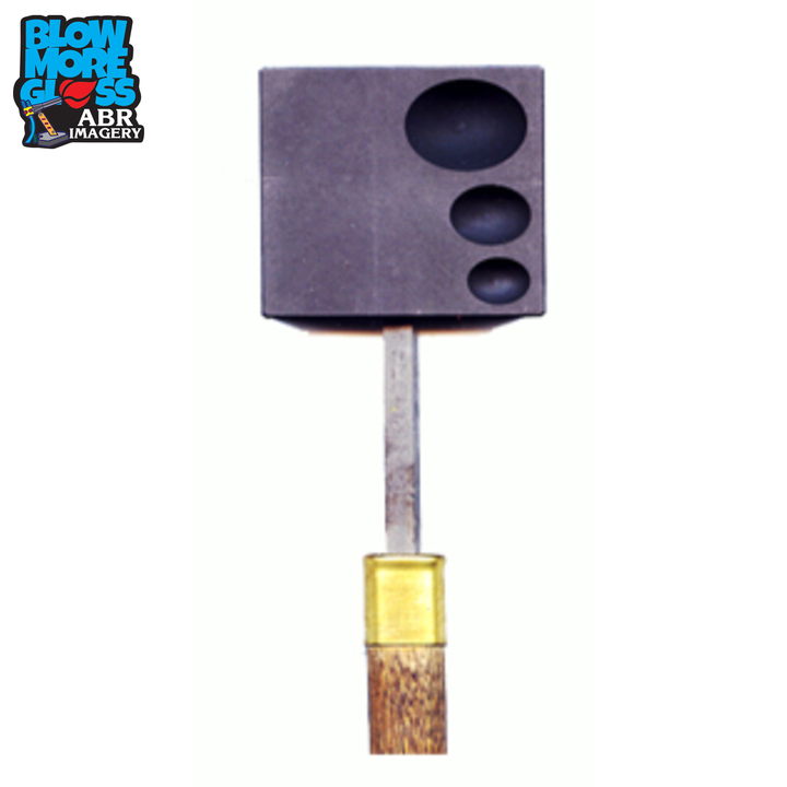 Blow More Glass Tools - 6-Hole Marble Mold Paddle
