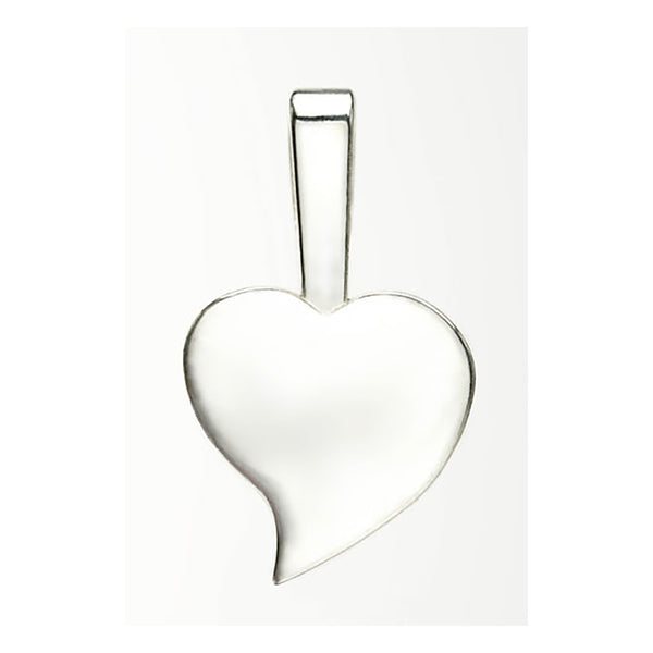 Large Heart Silver-Plated Bail Pack