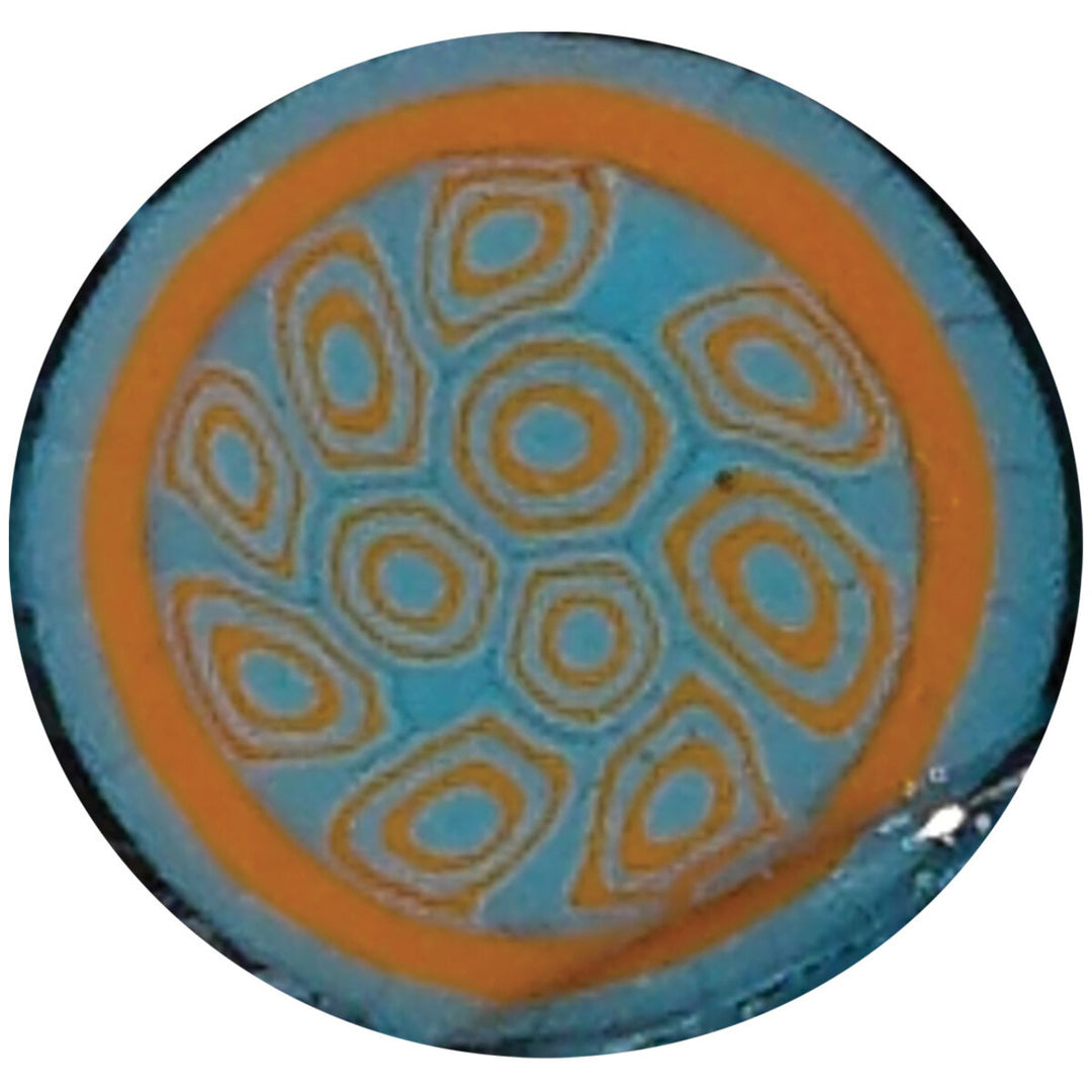 Orange and aqua pattern milli m377