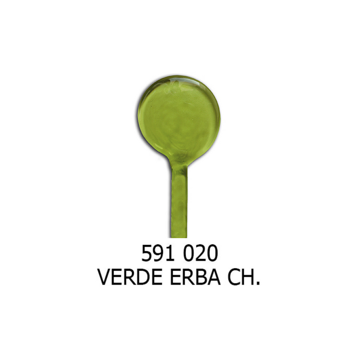 Moretti Grass Green Light Transparent Effetre Glass Rod (5-6mm)