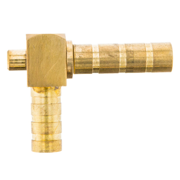 3/8" 90 Degree Bent Brass Swivel