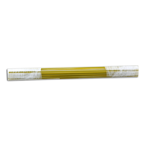 Moretti Clear with Yellow Lines Rod (single rod)-(104 COE) - Fire Sale