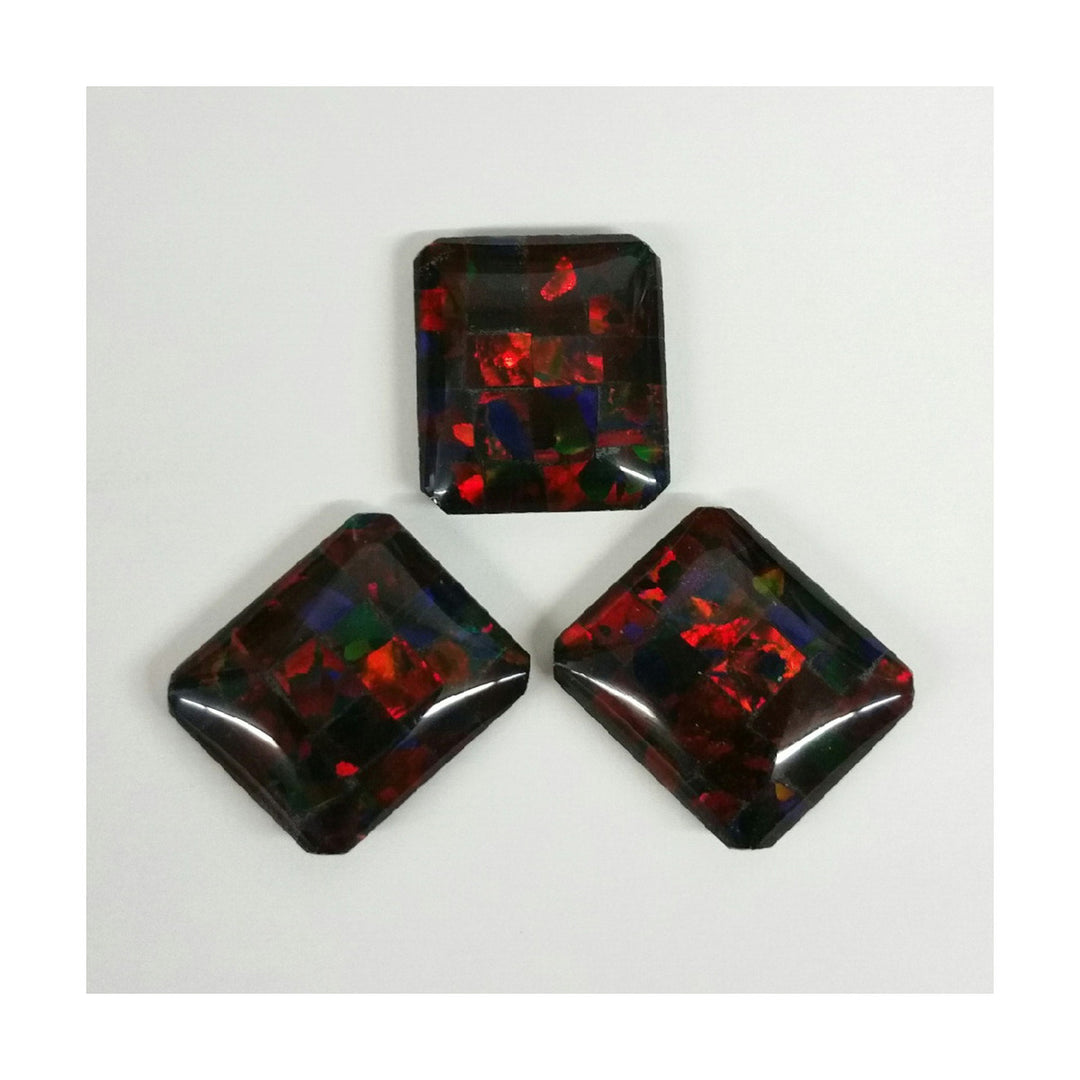 14mm x 12mm Octagon Mosaic Triplet Opal