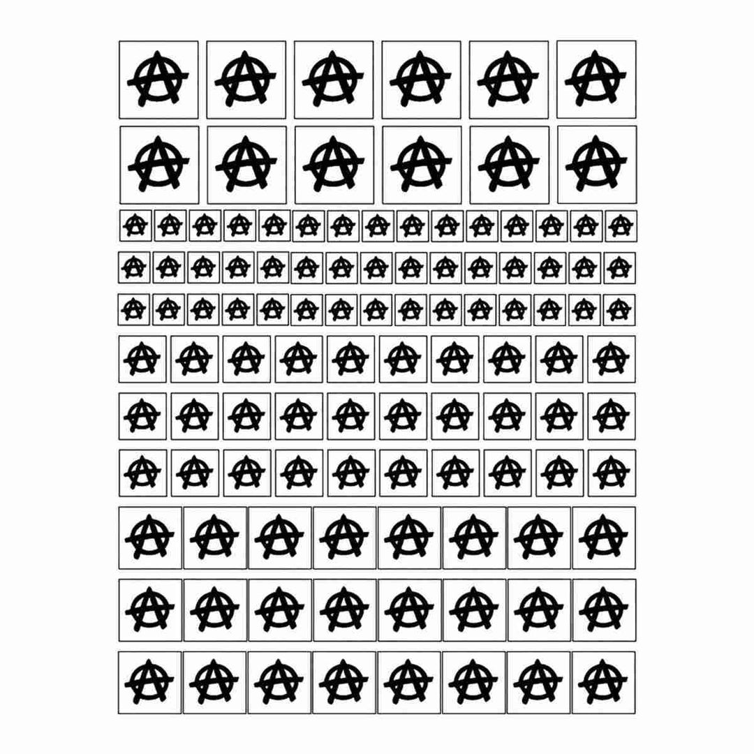 Anarchy Blasting Stencils