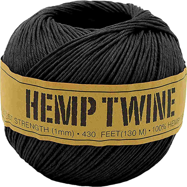 1mm Black Hemp Twine