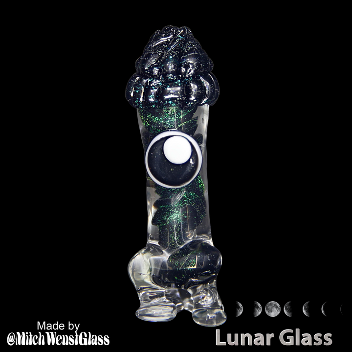 Lunar Glass Black Inner with Emerald Green Dichro