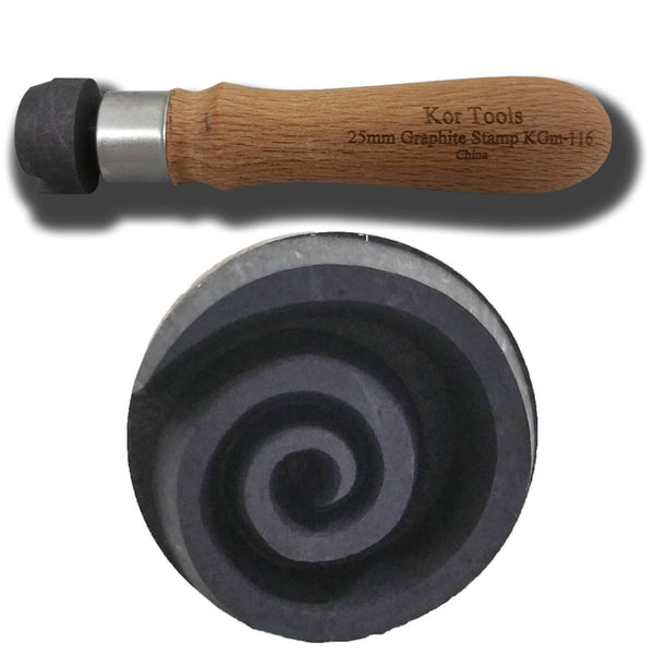 25mm Graphite Spiral Stamp