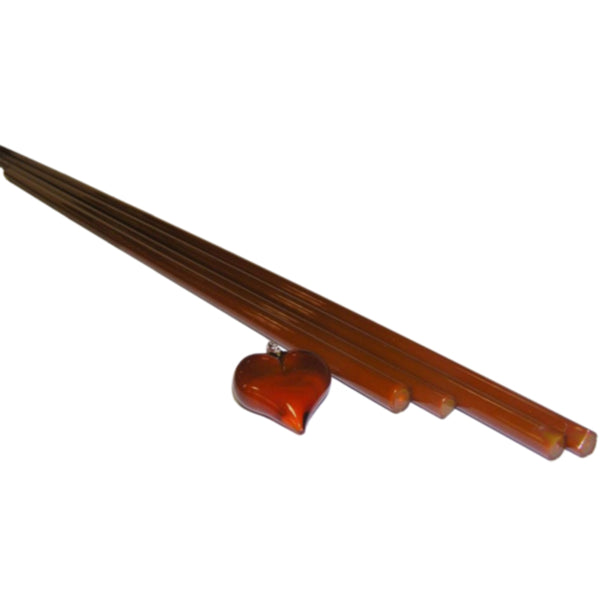 Lauscha Dk. Brown-Orange Trans. Rod