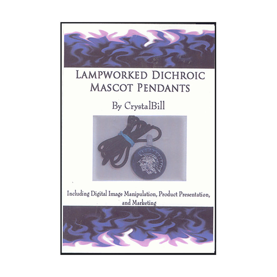 Lampworked Dichroic Mascot Pendants