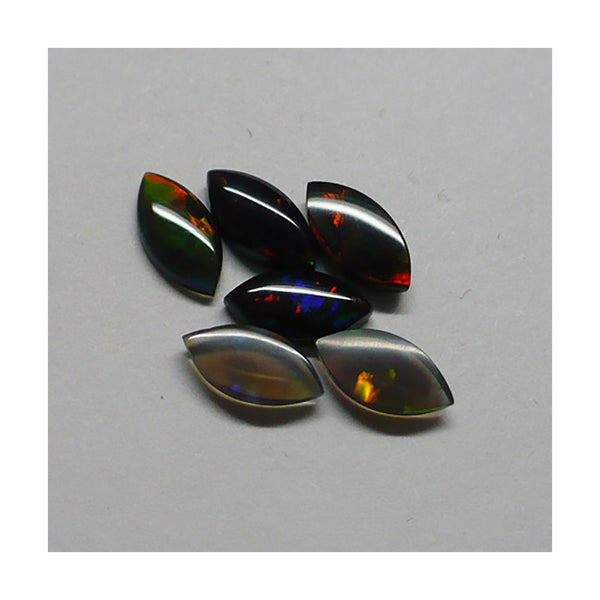 8 x 4mm Black Marquis Opal