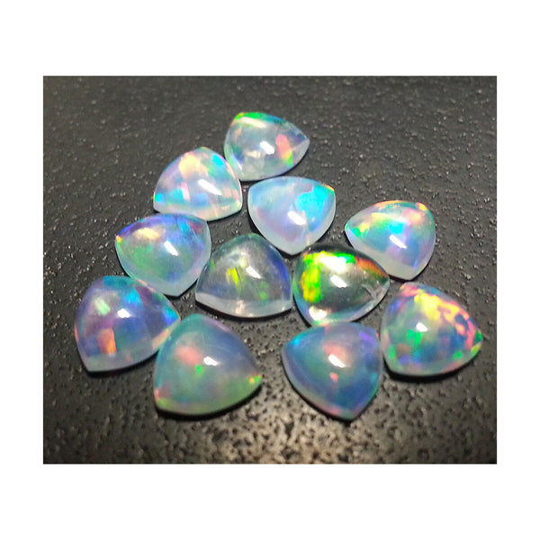 4mm White Trillion Opal