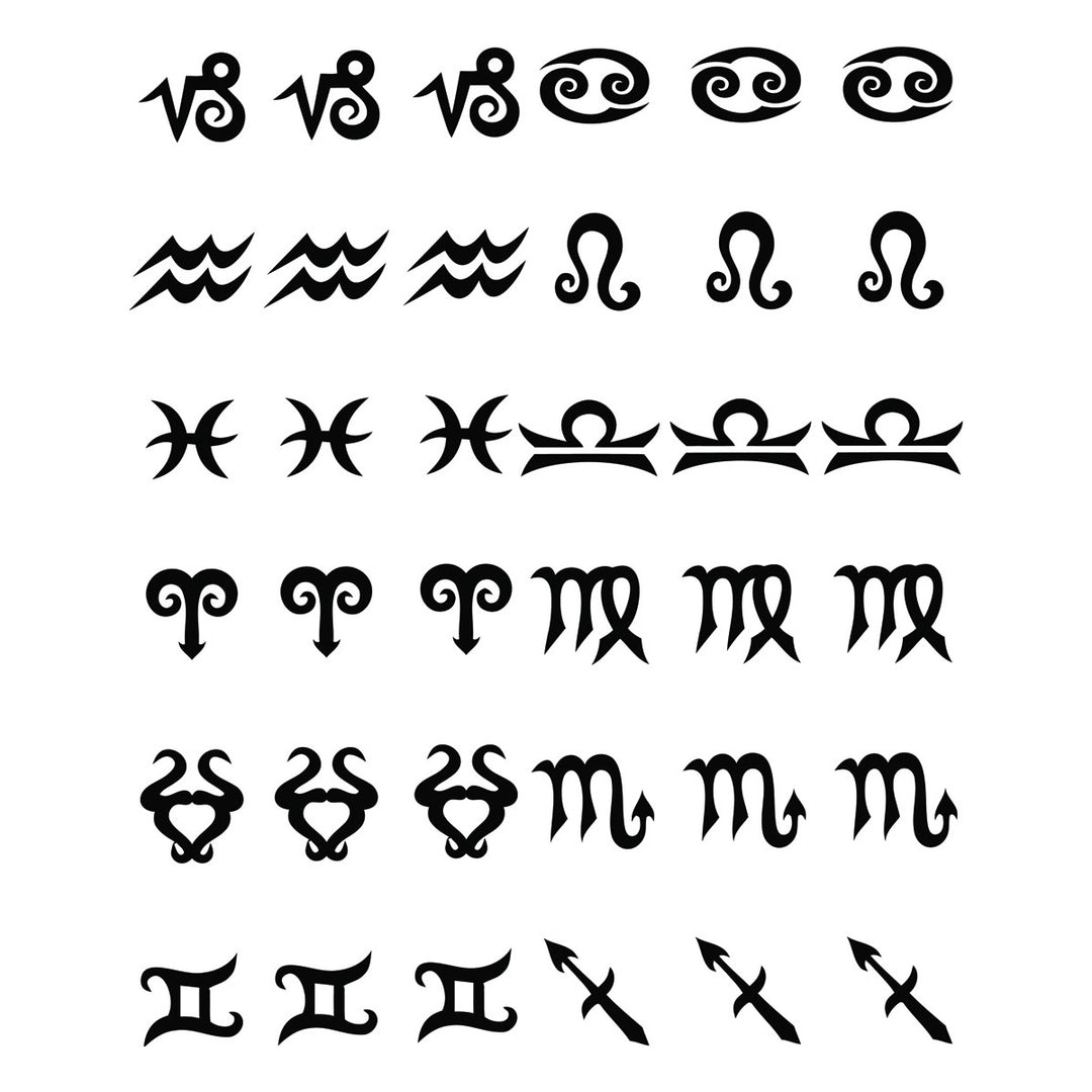 Blasting Stencils - Zodiac 