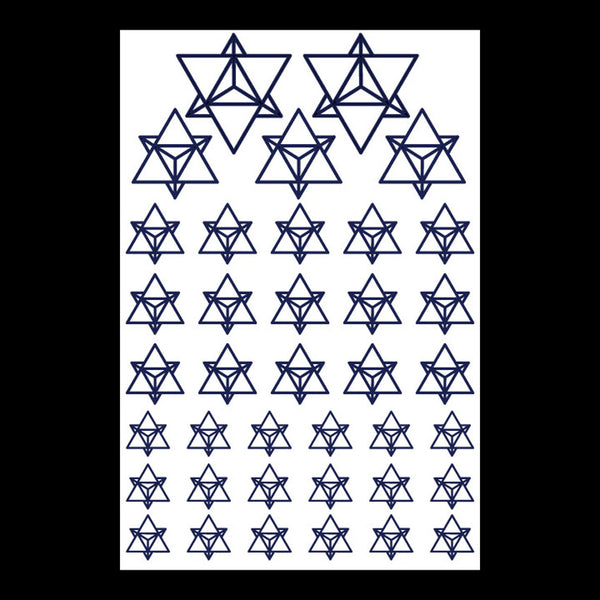 Merkaba Decals (Blue)