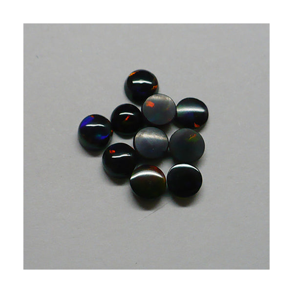 5mm Black Round Opal