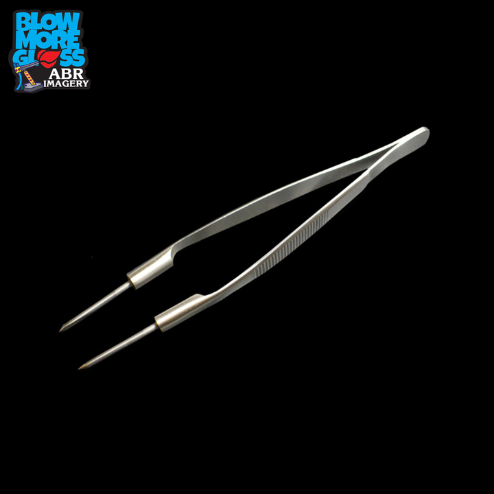 Blow More Glass Tools - 5.5" Straight Tungsten Tip Tweezers