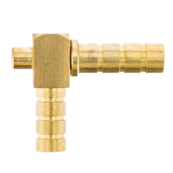 1/4" 90 Degree Bent Brass Swivel