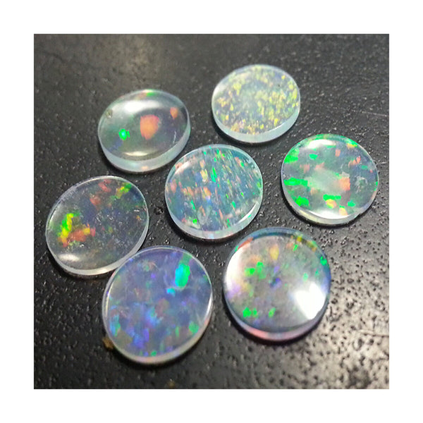 4mm White Disc Opal