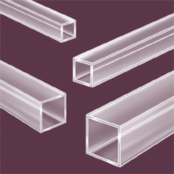 1mm Quartz Square Tubing