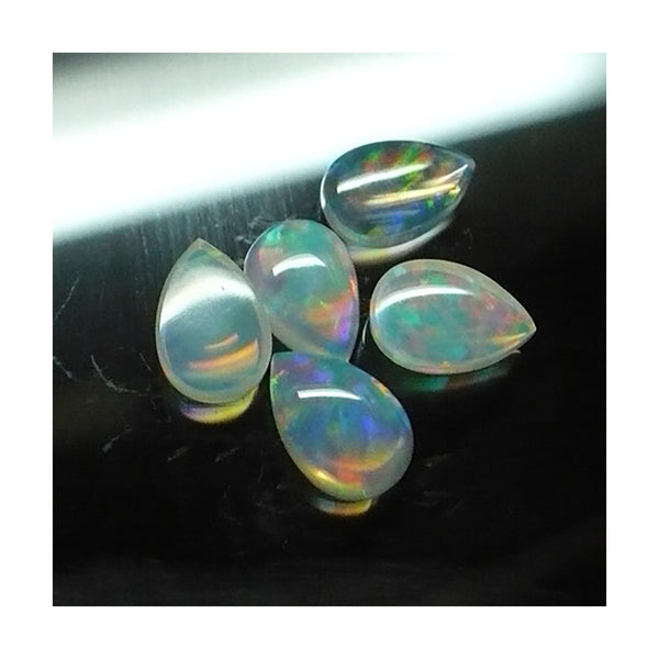 6 x 4mm White Pear Opal