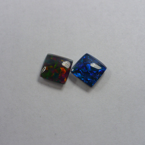 10x10mm Square Mosaic Triplet Opal