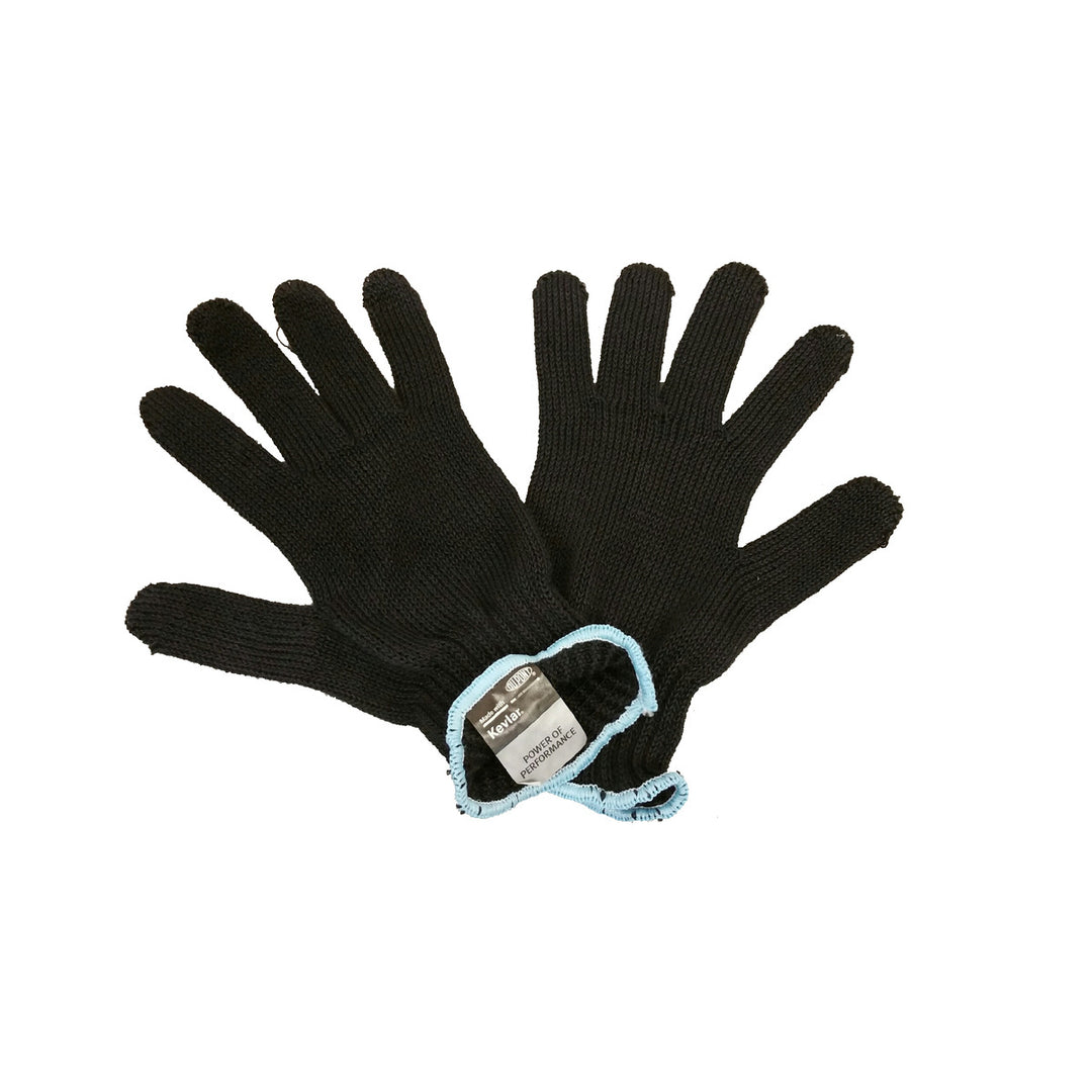 8" Medium Black Kevlar Gloves (Pair)