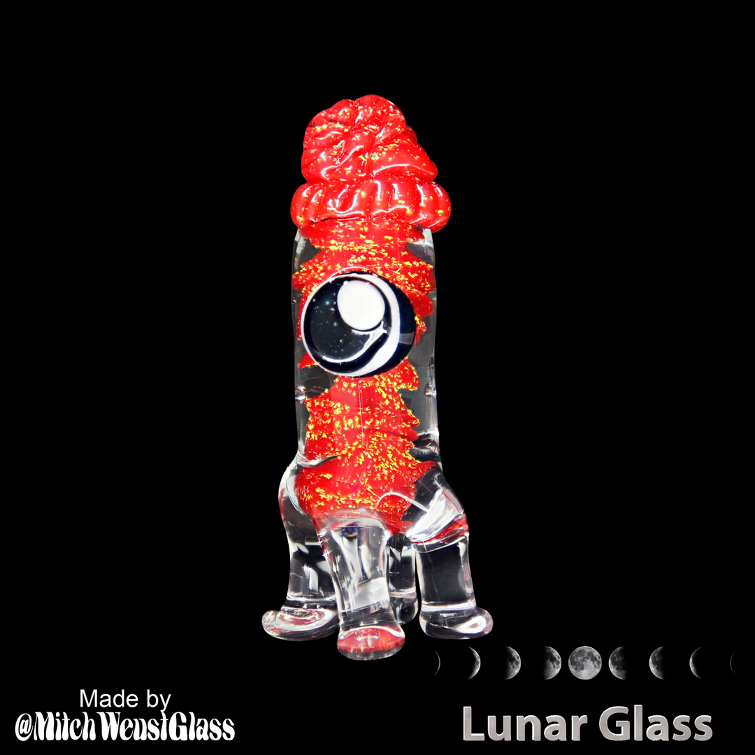 Lunar Glass Red Inner with Cyan Copper Dichro